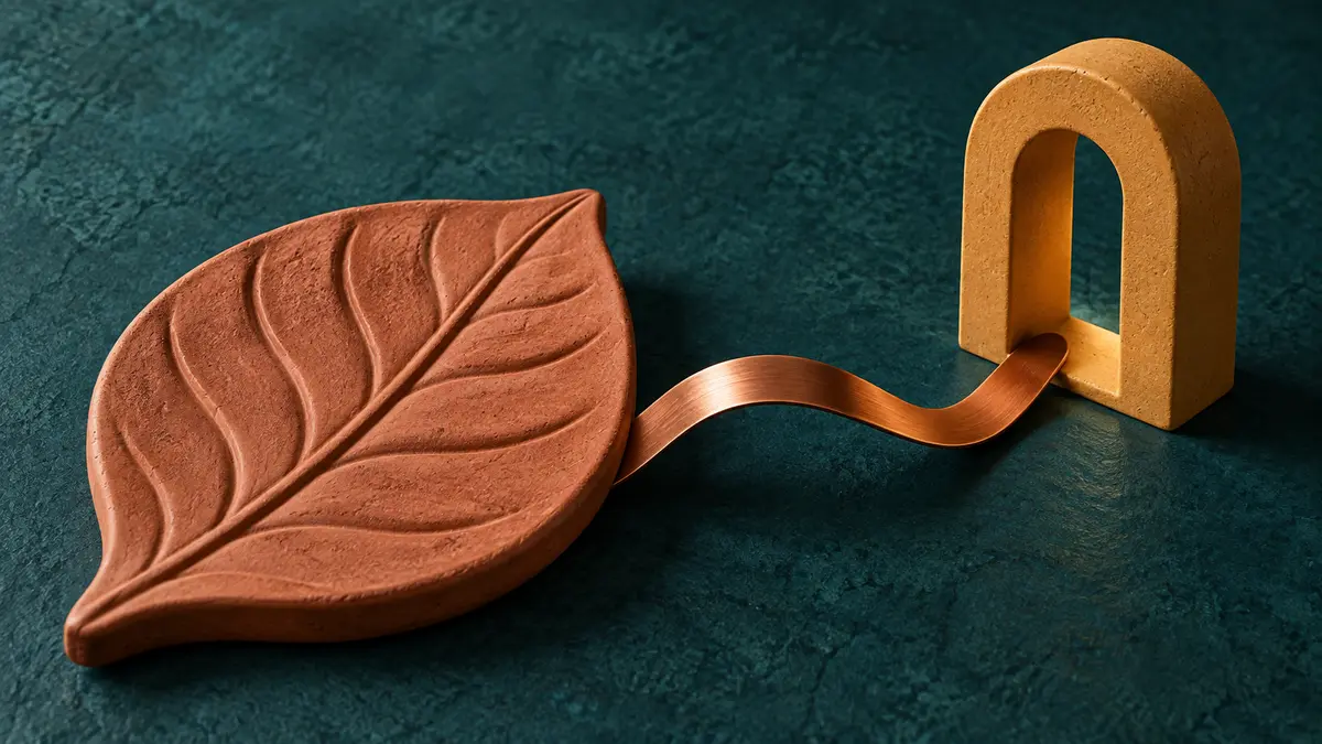 Leaf linked to an open doorway