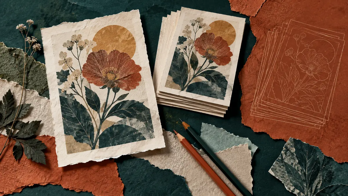Botanical prints and an outlined additional print run