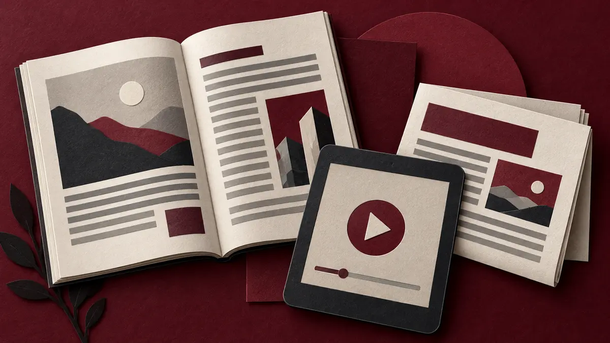 Magazine, tablet and newsletter