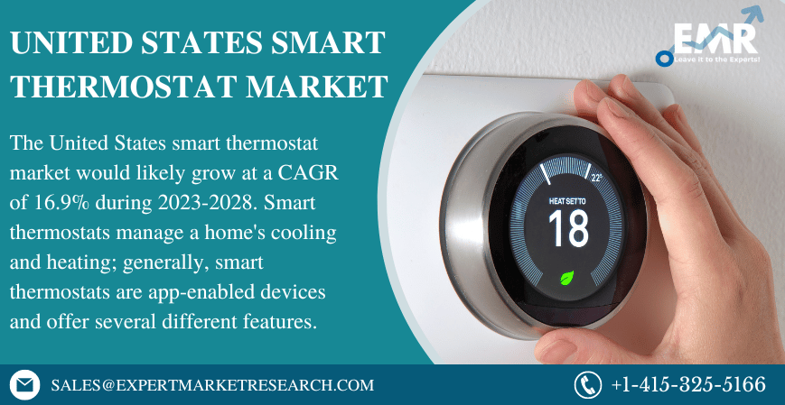 United States Smart Thermostat Market Size To Grow At A CAGR Of 16.9% In The Forecast Period Of 2023-2028